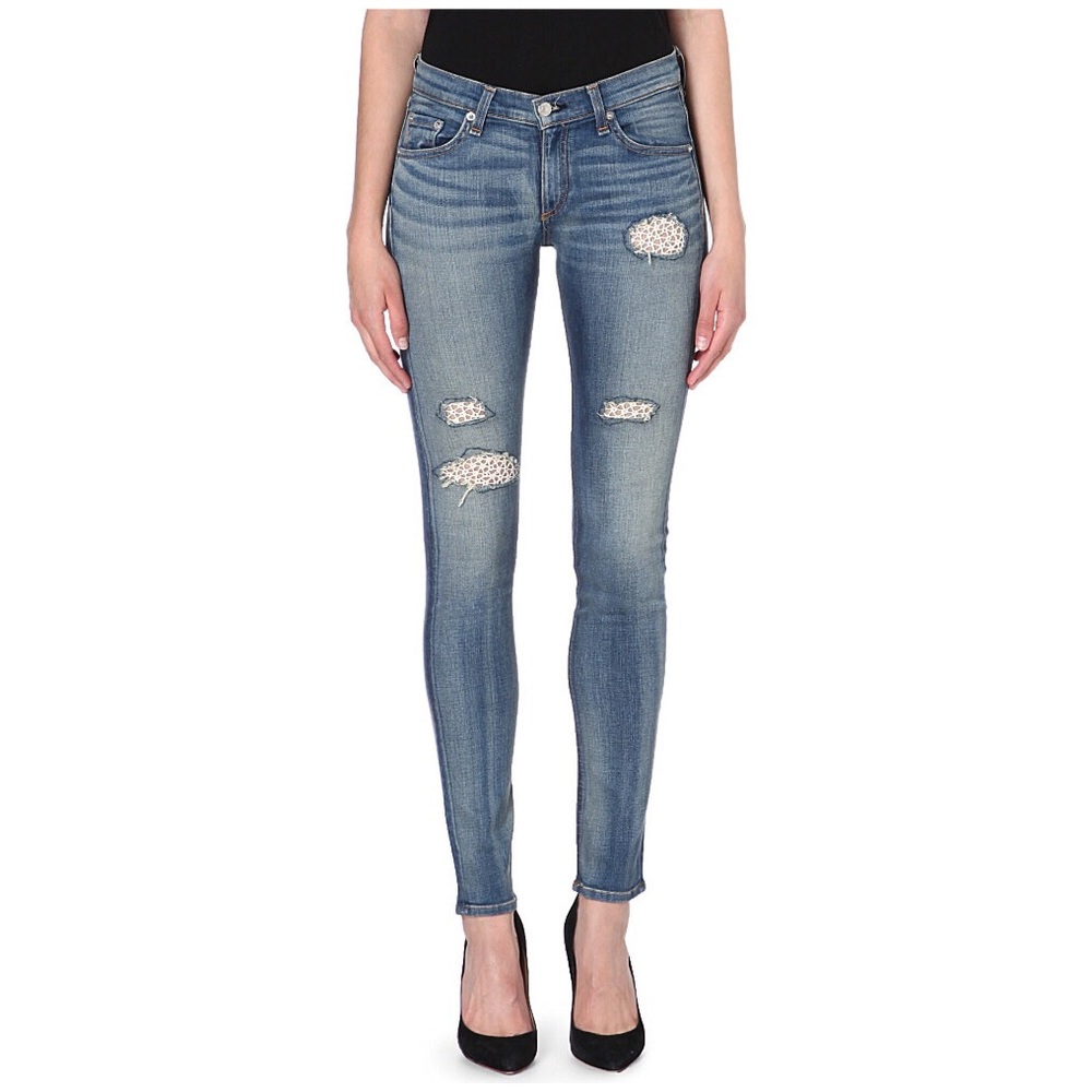 Rag & bone skinny in crochet lace